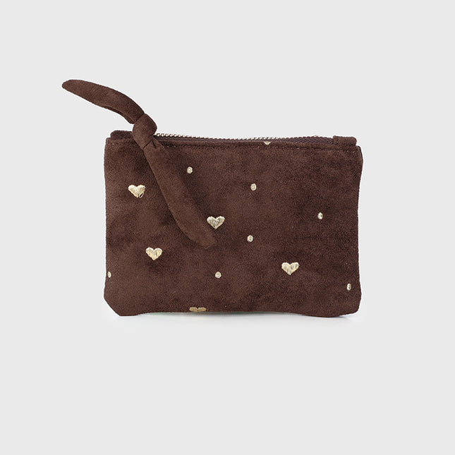 Litte heart pouch choco