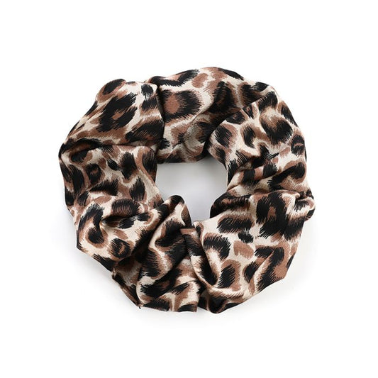 Haar Scrunchie Leopard Dark