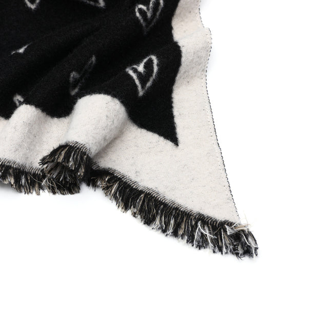 Hartjes Sjaal Black
