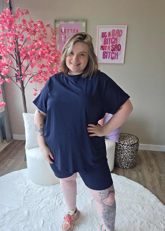 Nikkicurvelly exclusive lounge set navy