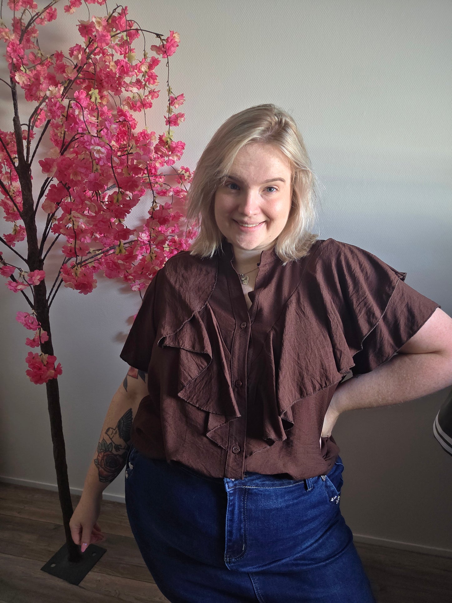 Ruffle Blouse (In 2 kleuren)