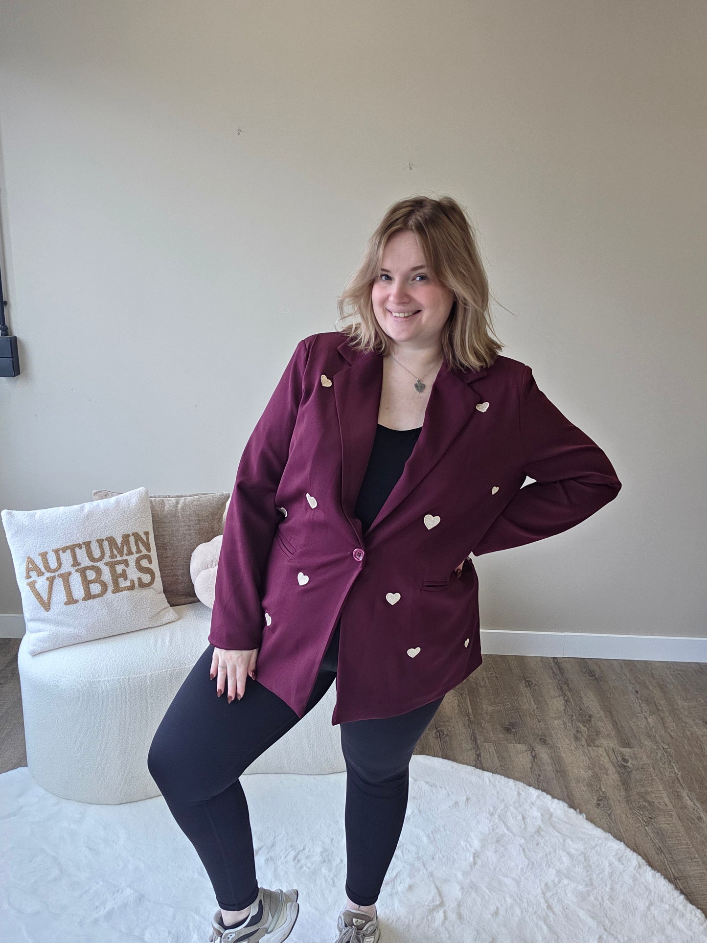 Hartjes Blazer (In 3 kleuren)
