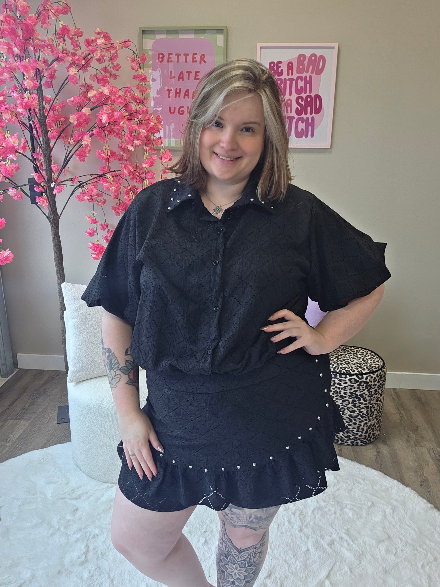 Ruit Skort Setjes (In 3 kleuren)