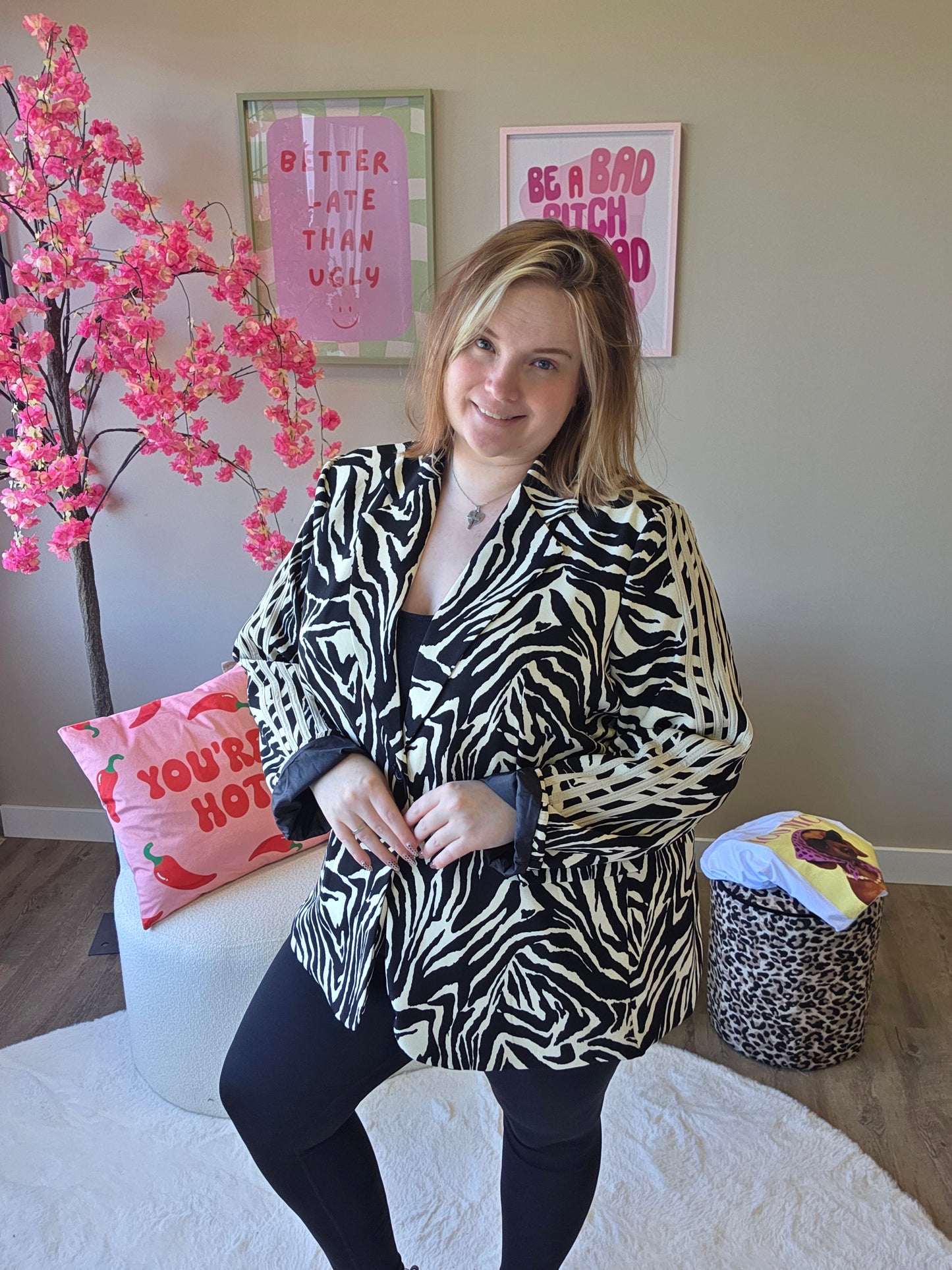 Zebra Stripe Blazer (In 2 kleuren)