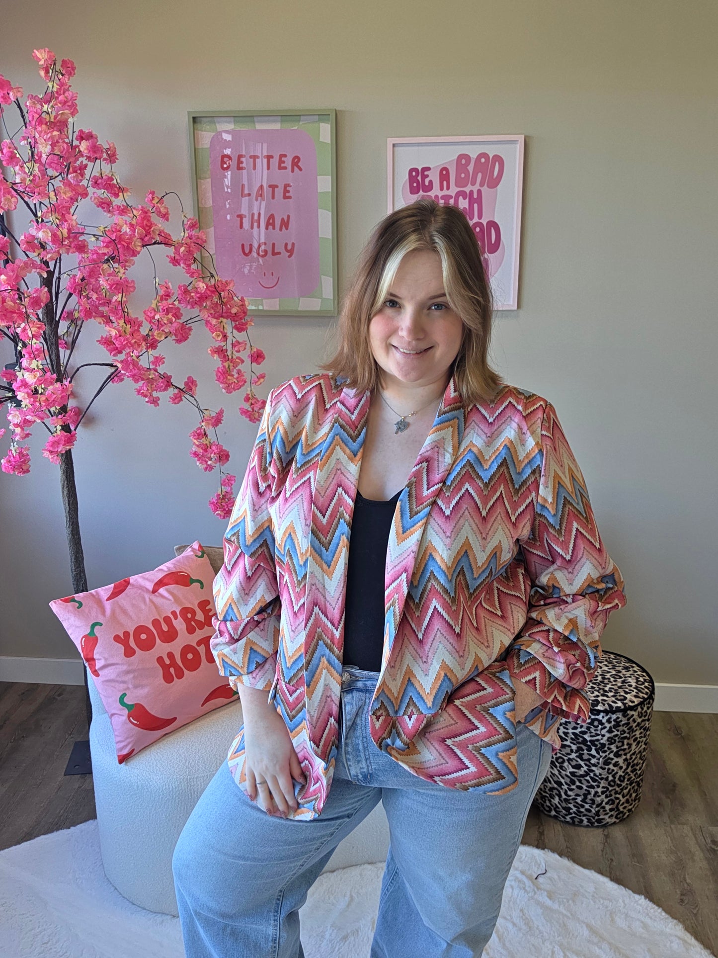 Aurelie Zigzag Blazer (In 3 kleuren)