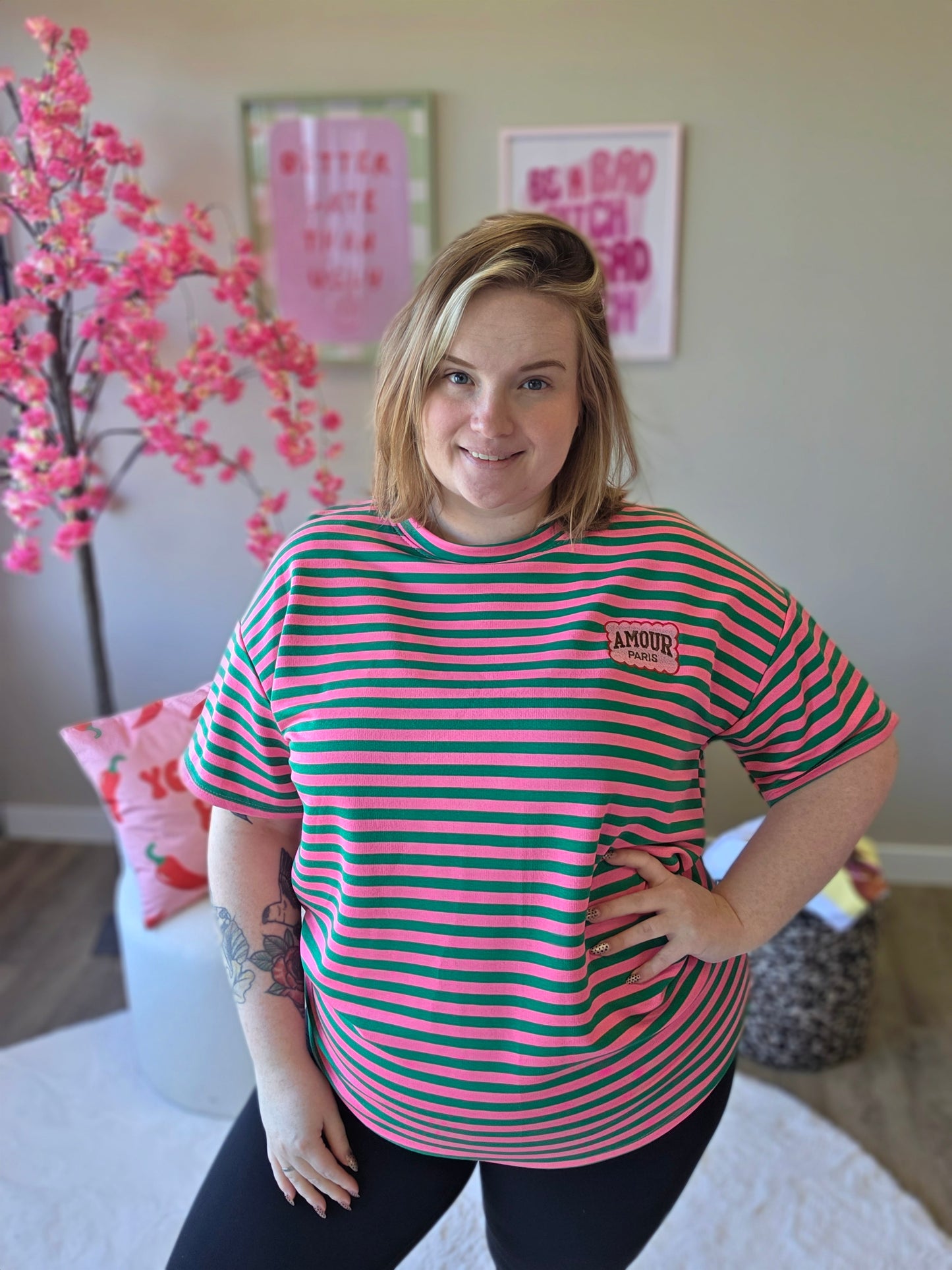 Amour Paris Tee's (In 4 kleuren)