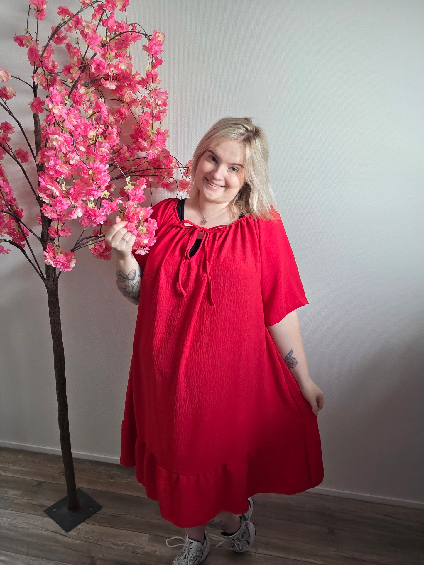Off Shoulde print Dress (In 5 kleuren)