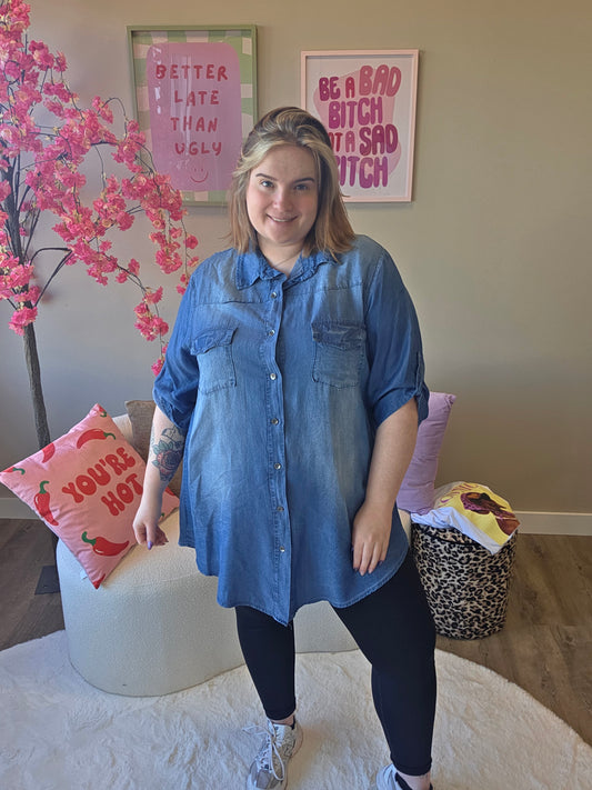 Spijker Blouse (in 2 tinten)