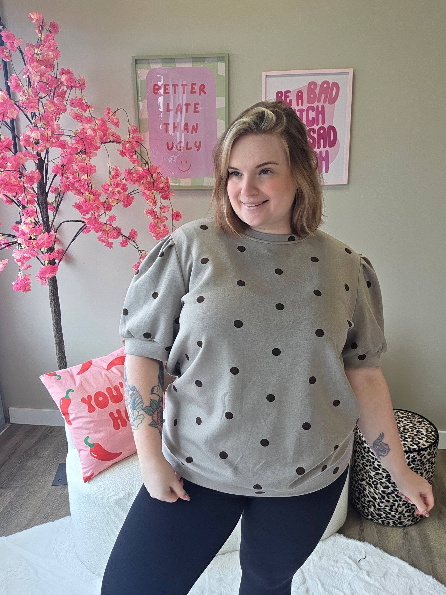 Dot Tee's (in 5 kleuren)