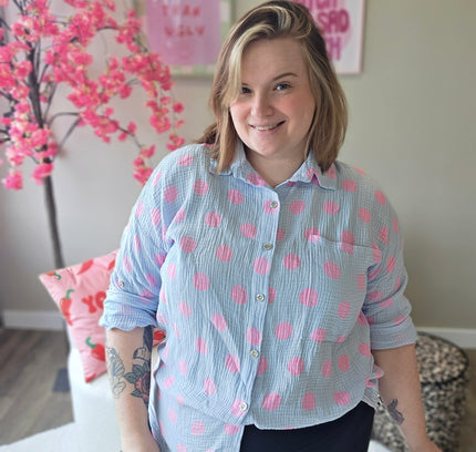 Katoenen Dot Blouse (In 4 kleuren)