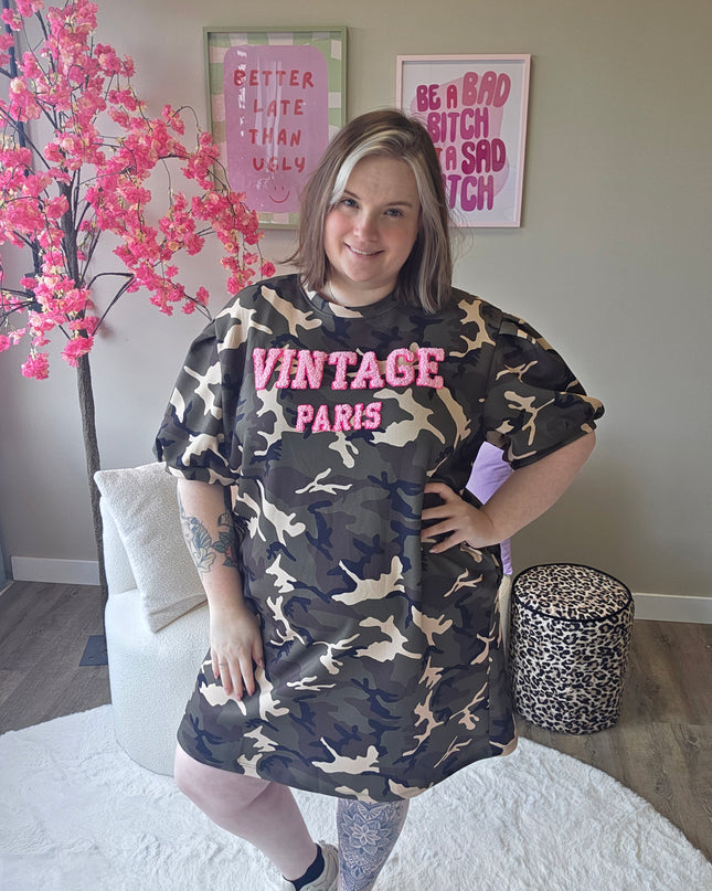 Vintage Camo Dress