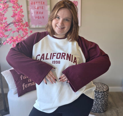 California 1998 longsleeve sweater (In 4 kleuren)
