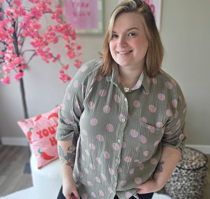 Katoenen Dot Blouse (In 4 kleuren)