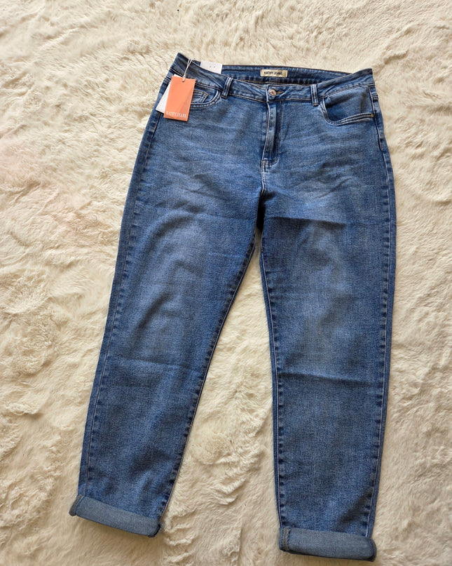 Kathy Jeans Mom Fit Blauw | C120