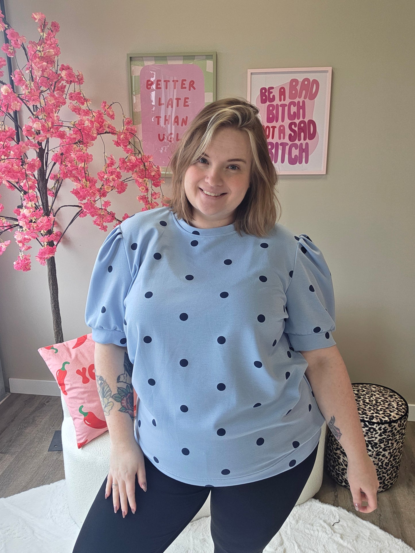 Dot Tee's (in 5 kleuren)