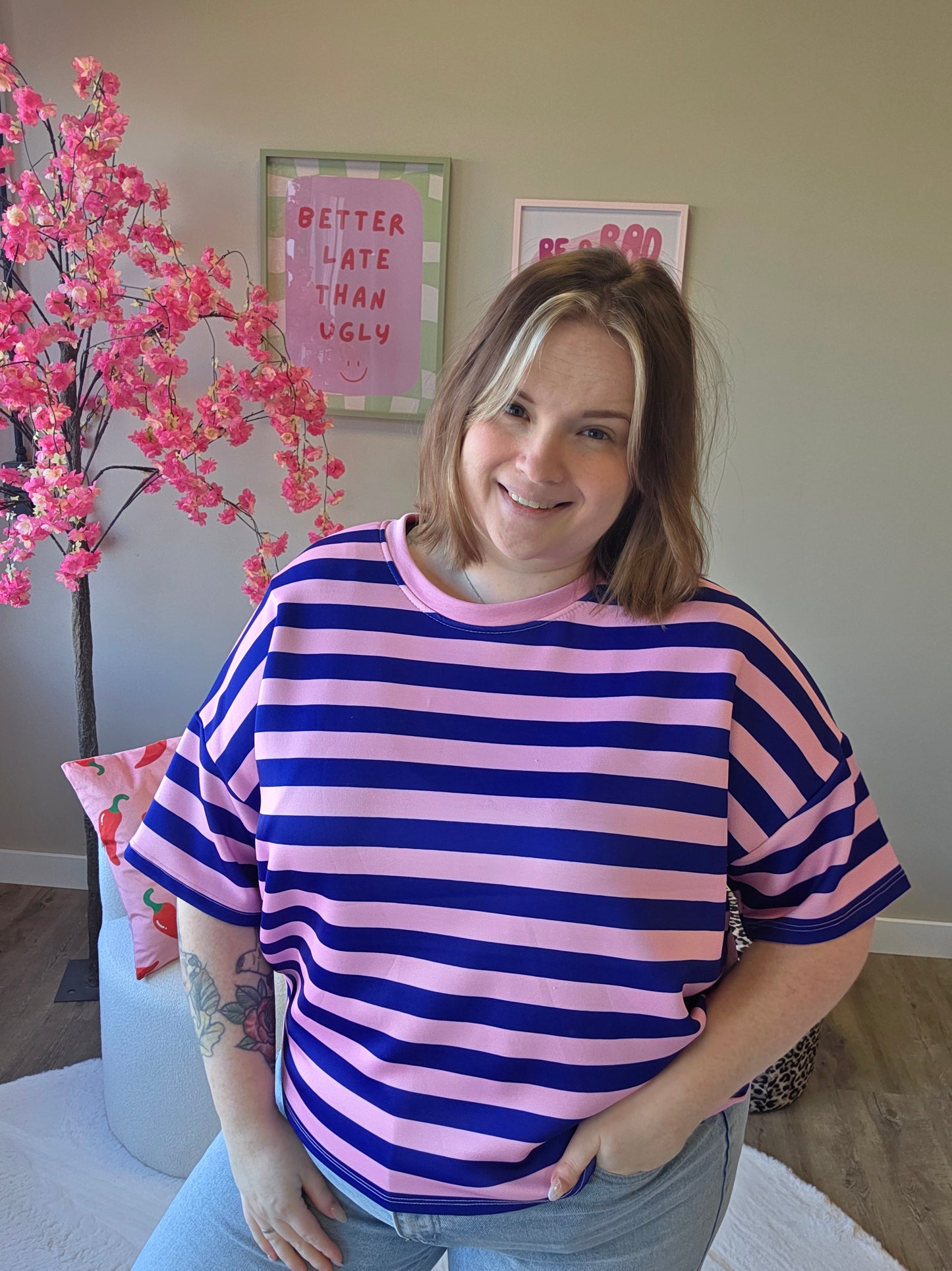 Small Striped MOOIJ Tee's (In 3 kleuren)