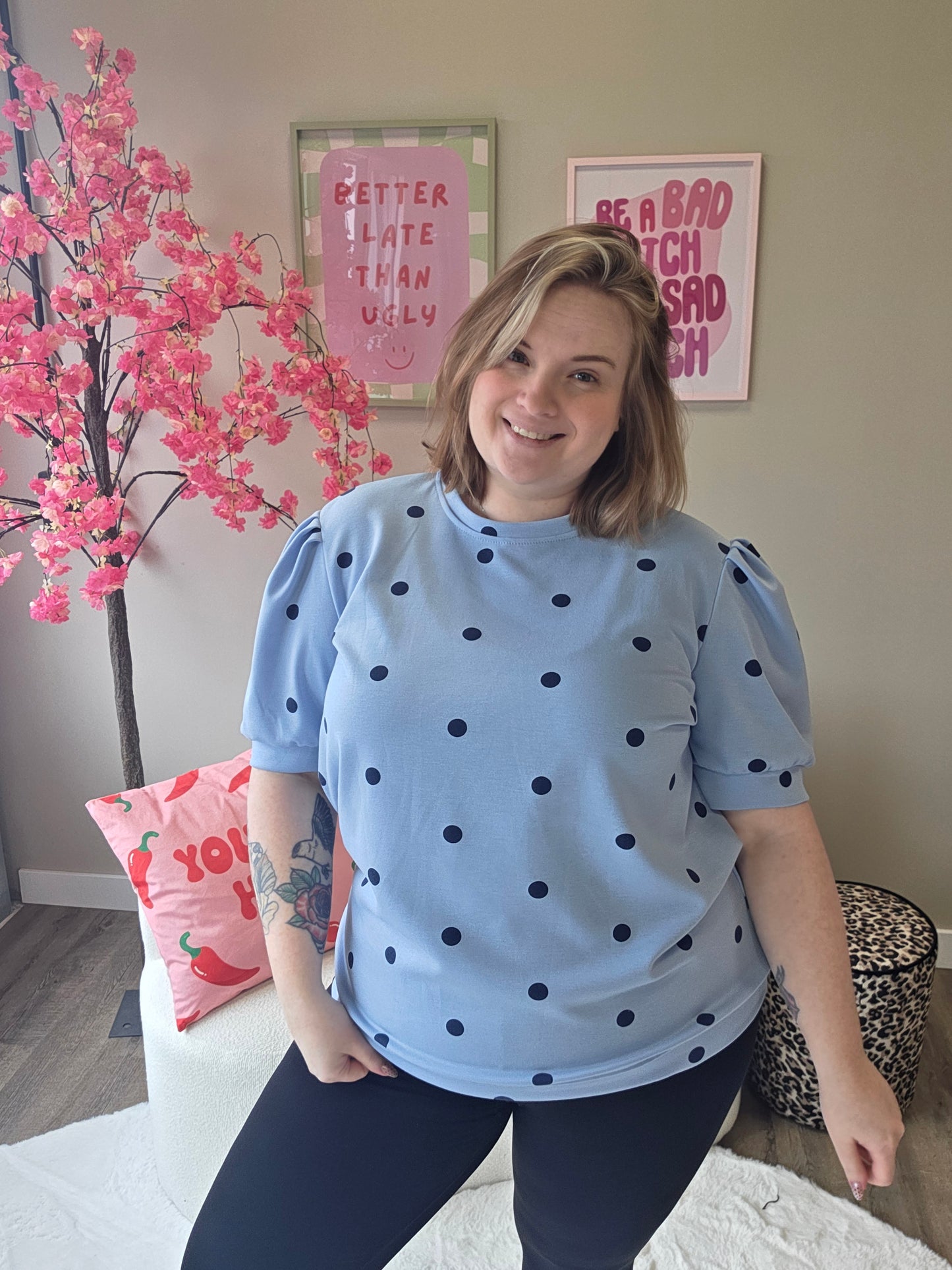 Dot Tee's (in 5 kleuren)