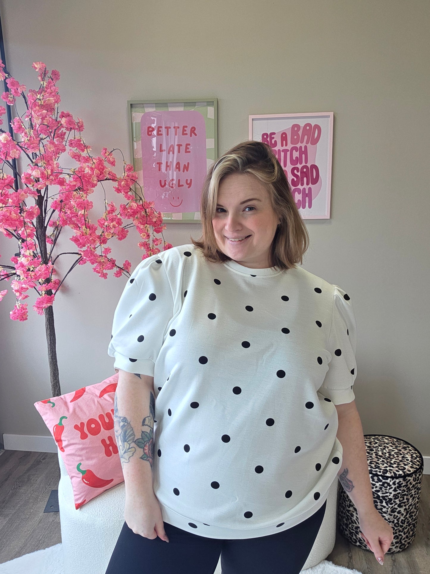 Dot Tee's (in 5 kleuren)