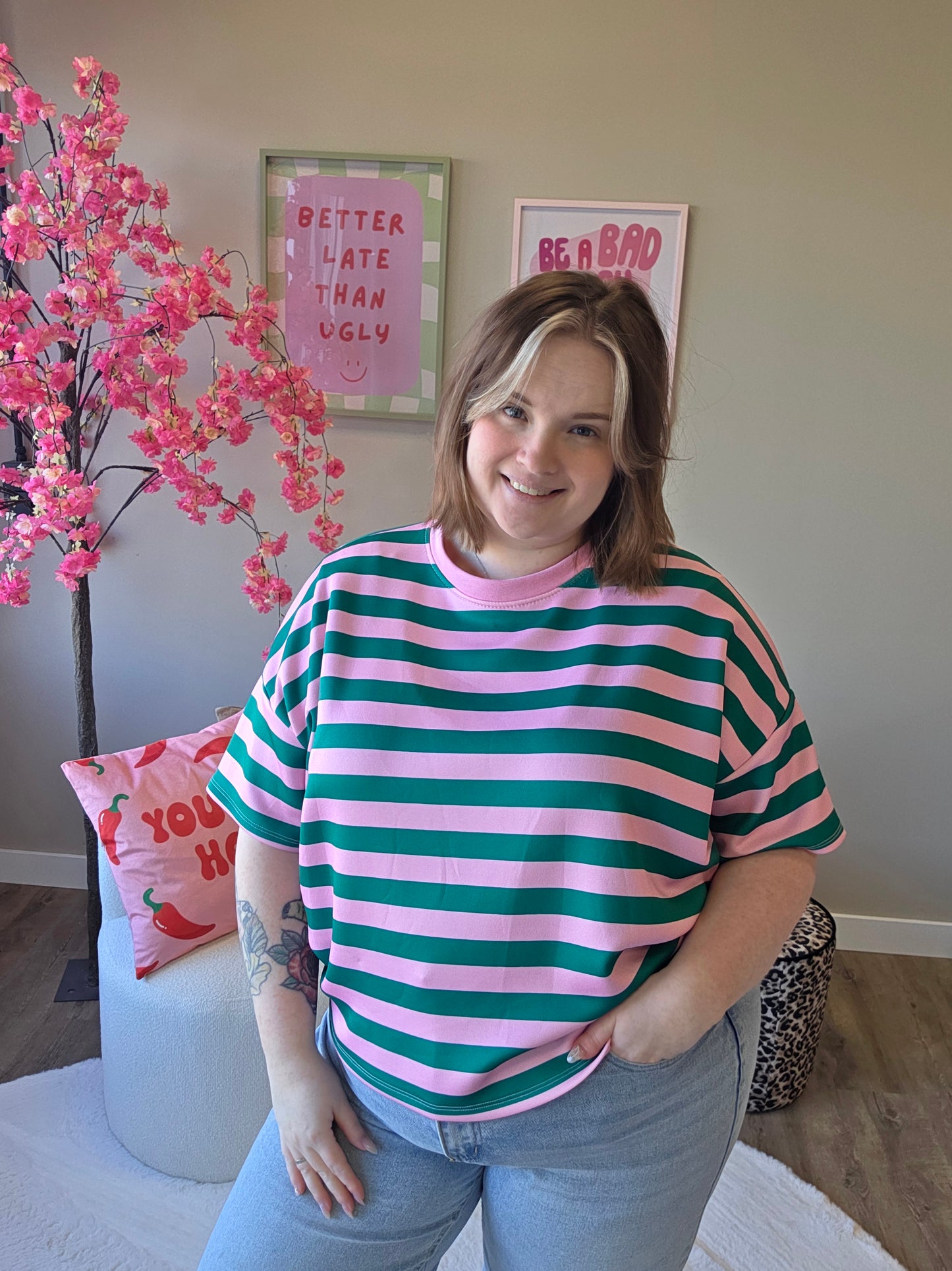 Small Striped MOOIJ Tee's (In 3 kleuren)