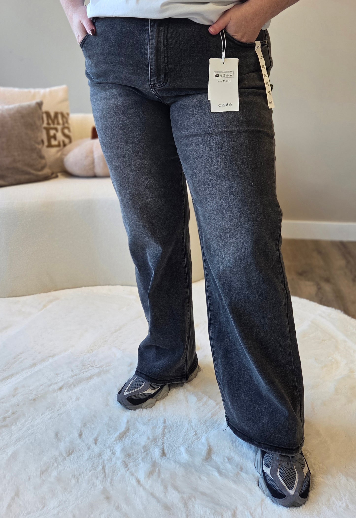 G-Smack Wideleg Jeans Gray | SM2101-3