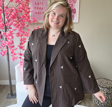 Hartjes Blazer (In 3 kleuren)