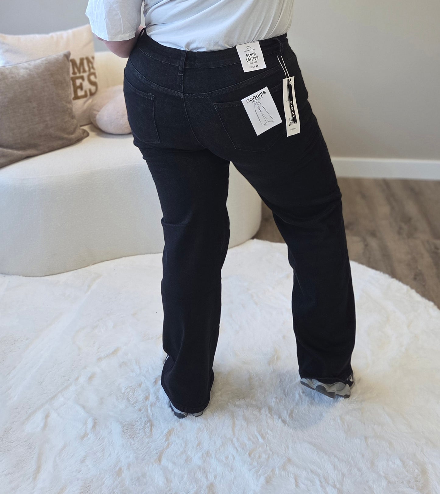 Goodies Wideleg Jeans Dark Denim | DJ2553 iI