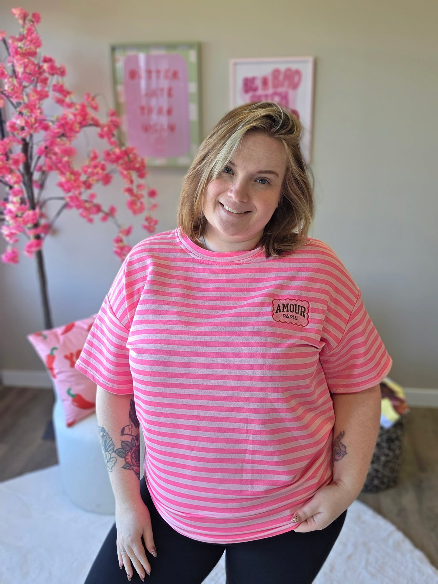 Amour Paris Tee's (In 4 kleuren)