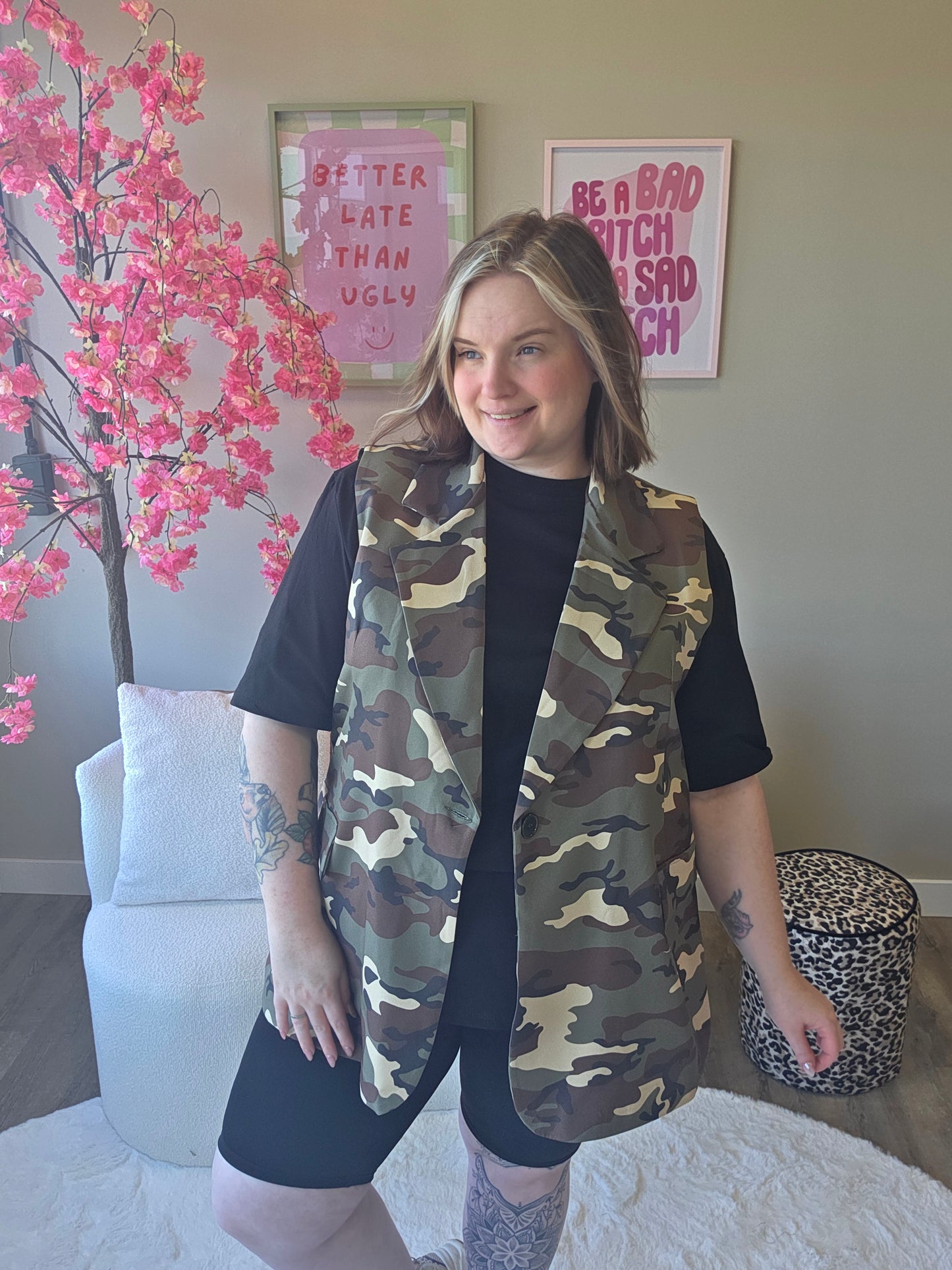Camo Gilet