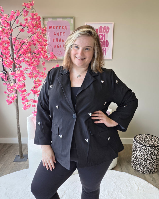Hartjes Blazer (In 3 kleuren)
