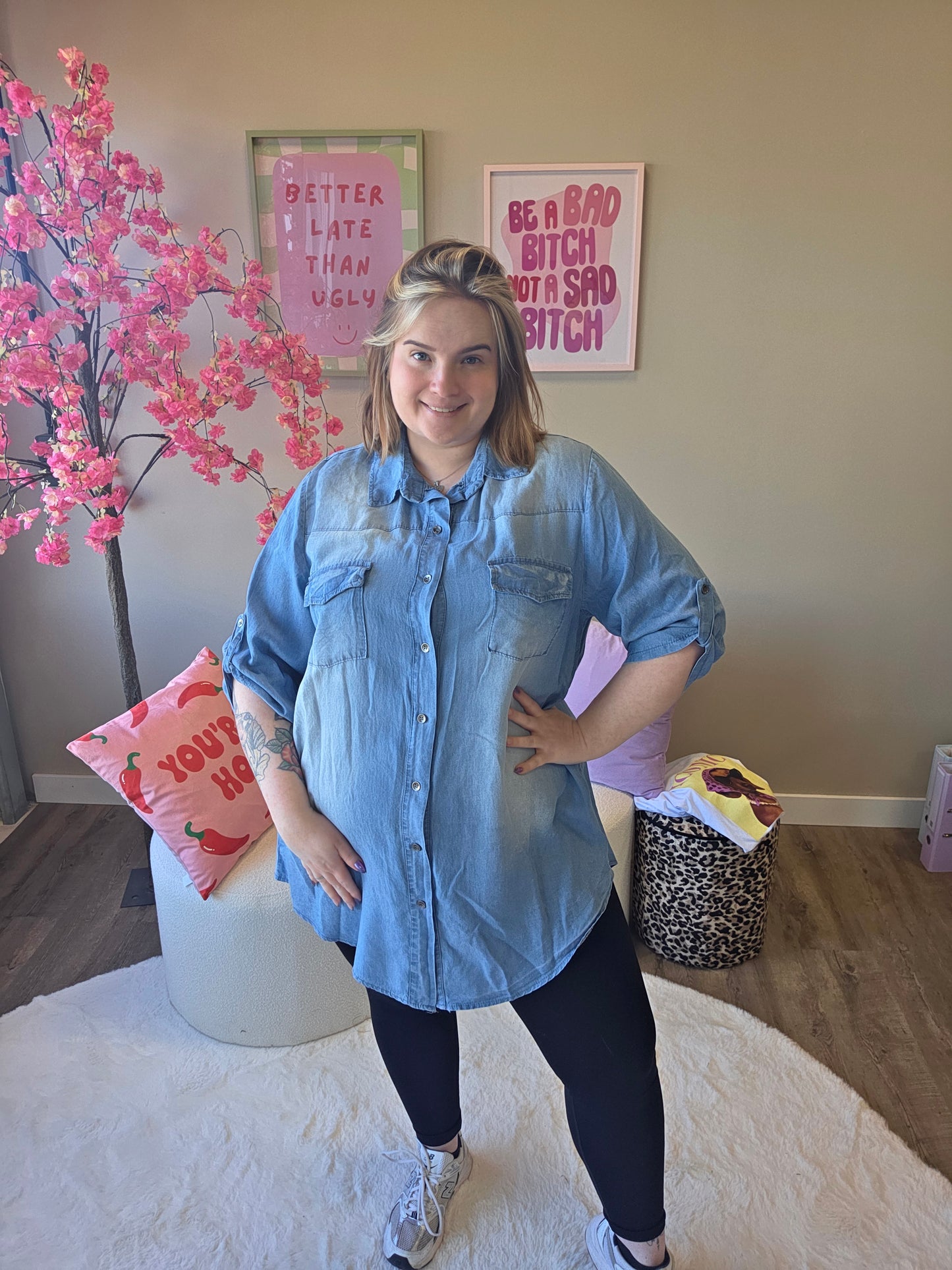 Spijker Blouse (in 2 tinten)