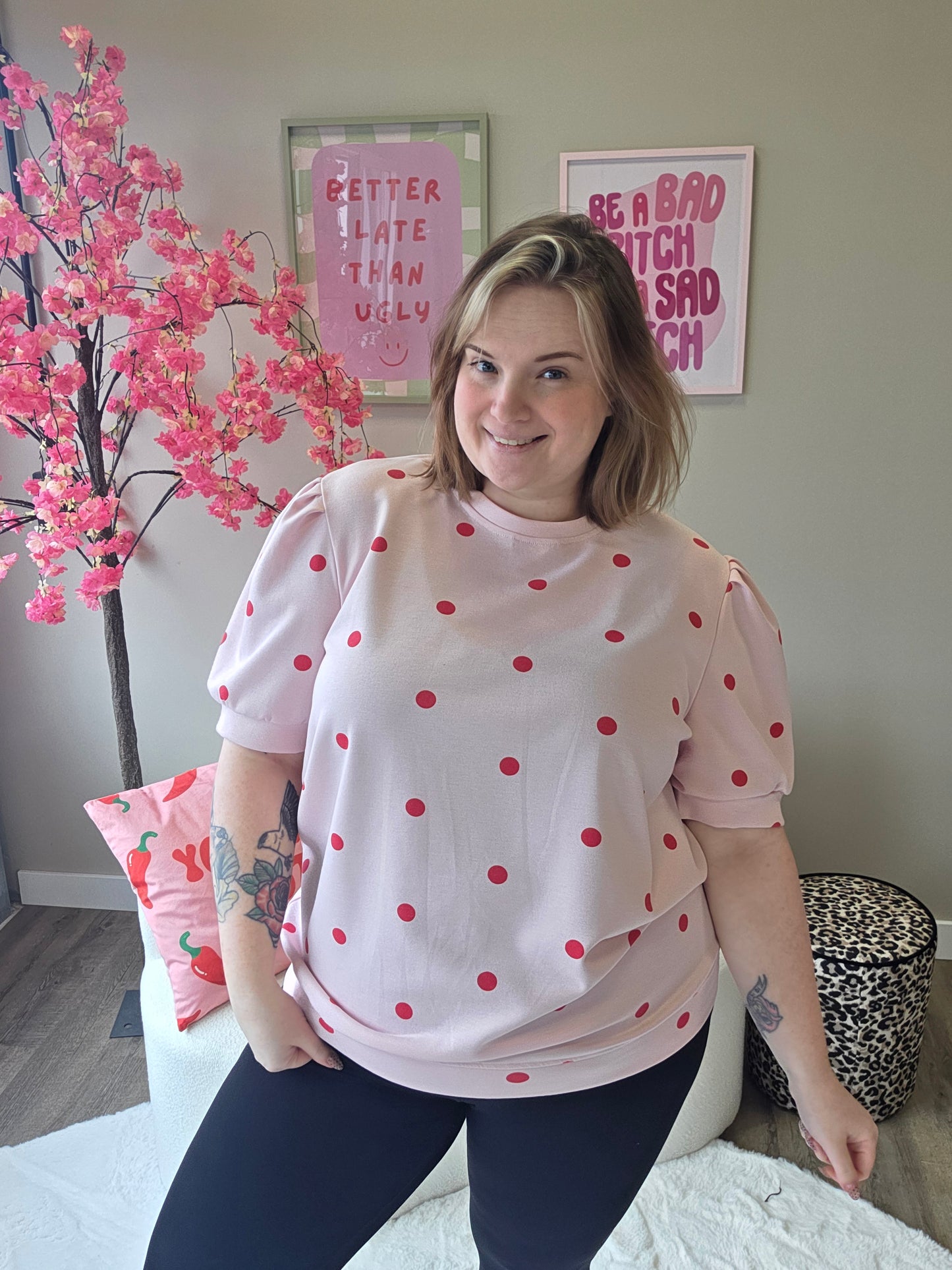Dot Tee's (in 5 kleuren)