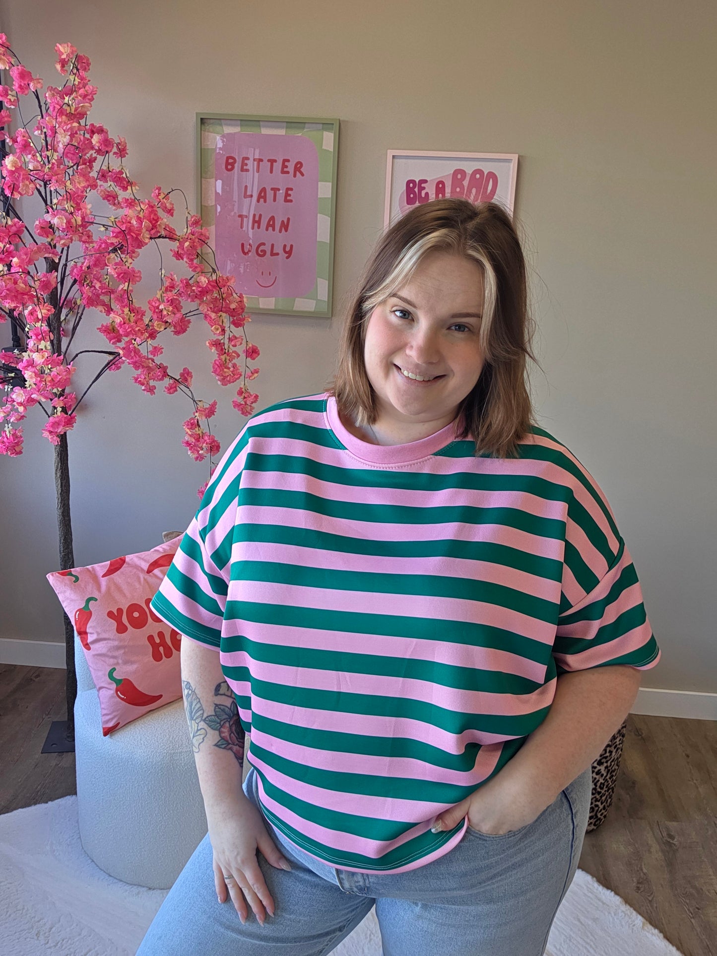 Small Striped MOOIJ Tee's (In 3 kleuren)