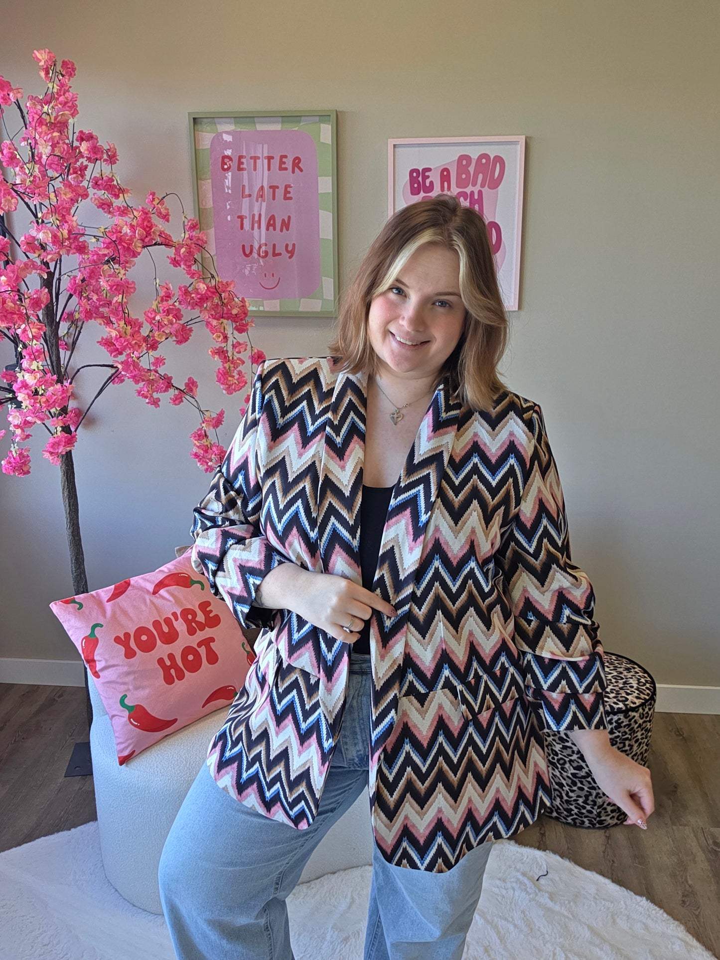 Aurelie Zigzag Blazer (In 3 kleuren)