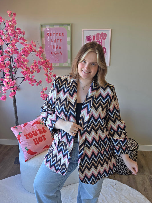 Aurelie Zigzag Blazer (In 3 kleuren)
