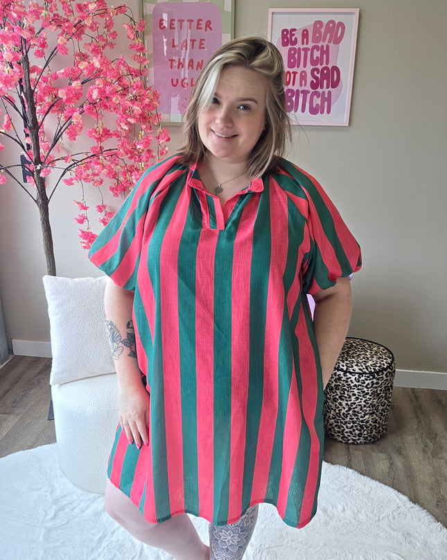 Stripe Pofmouw Jurkjes (in 5 kleuren)