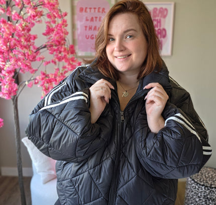 Puffer stripe jacket