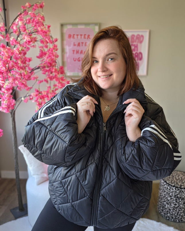 Puffer stripe jacket