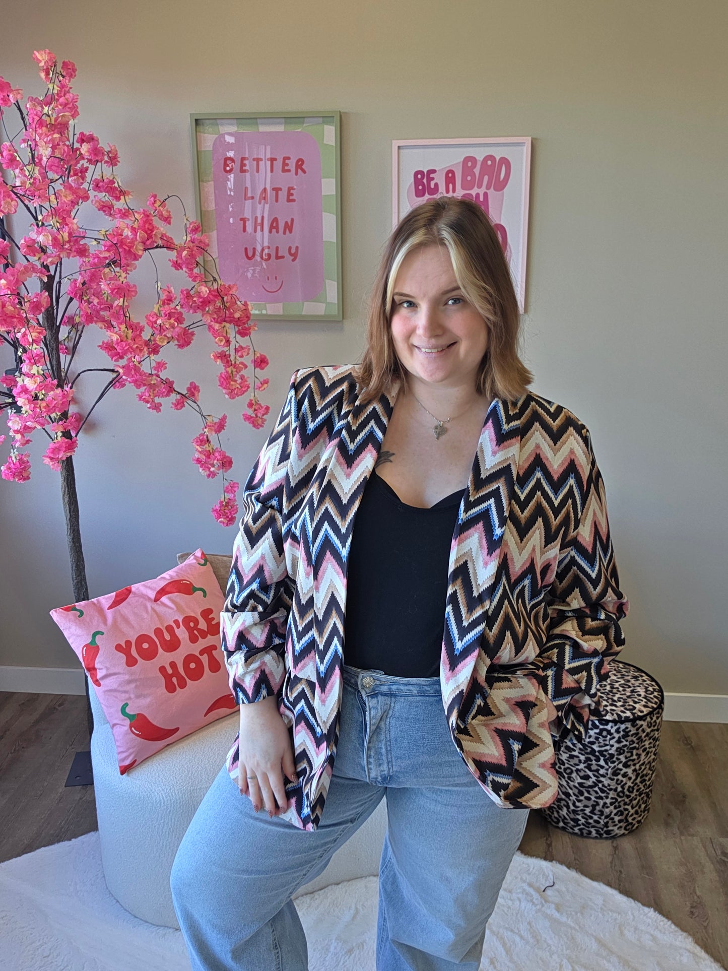 Aurelie Zigzag Blazer (In 3 kleuren)