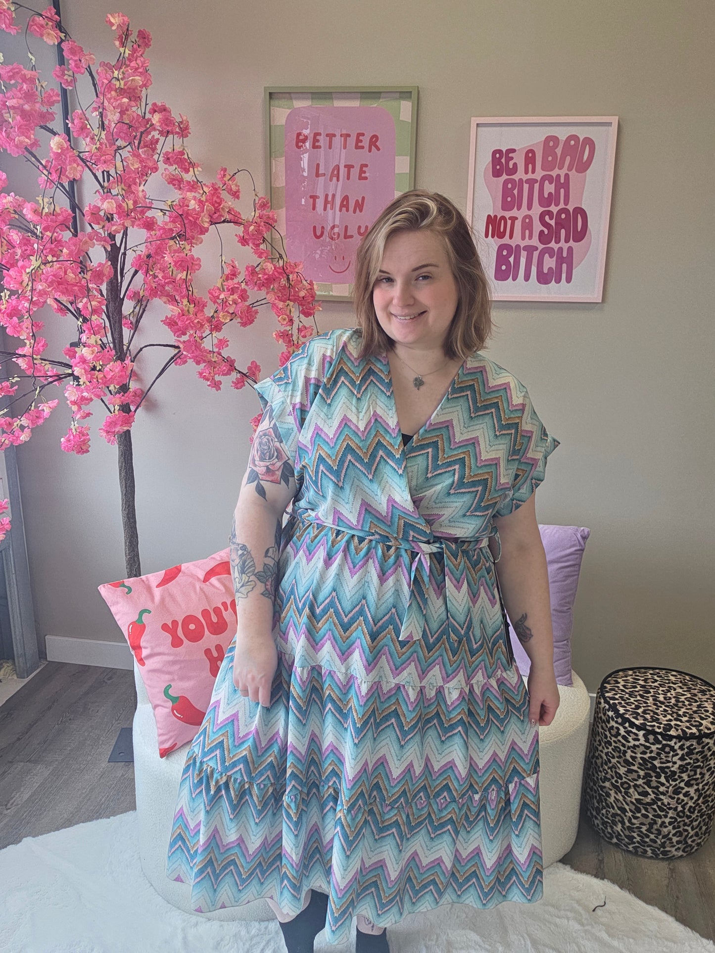 Zigzag jurkjes (In 2 kleuren)