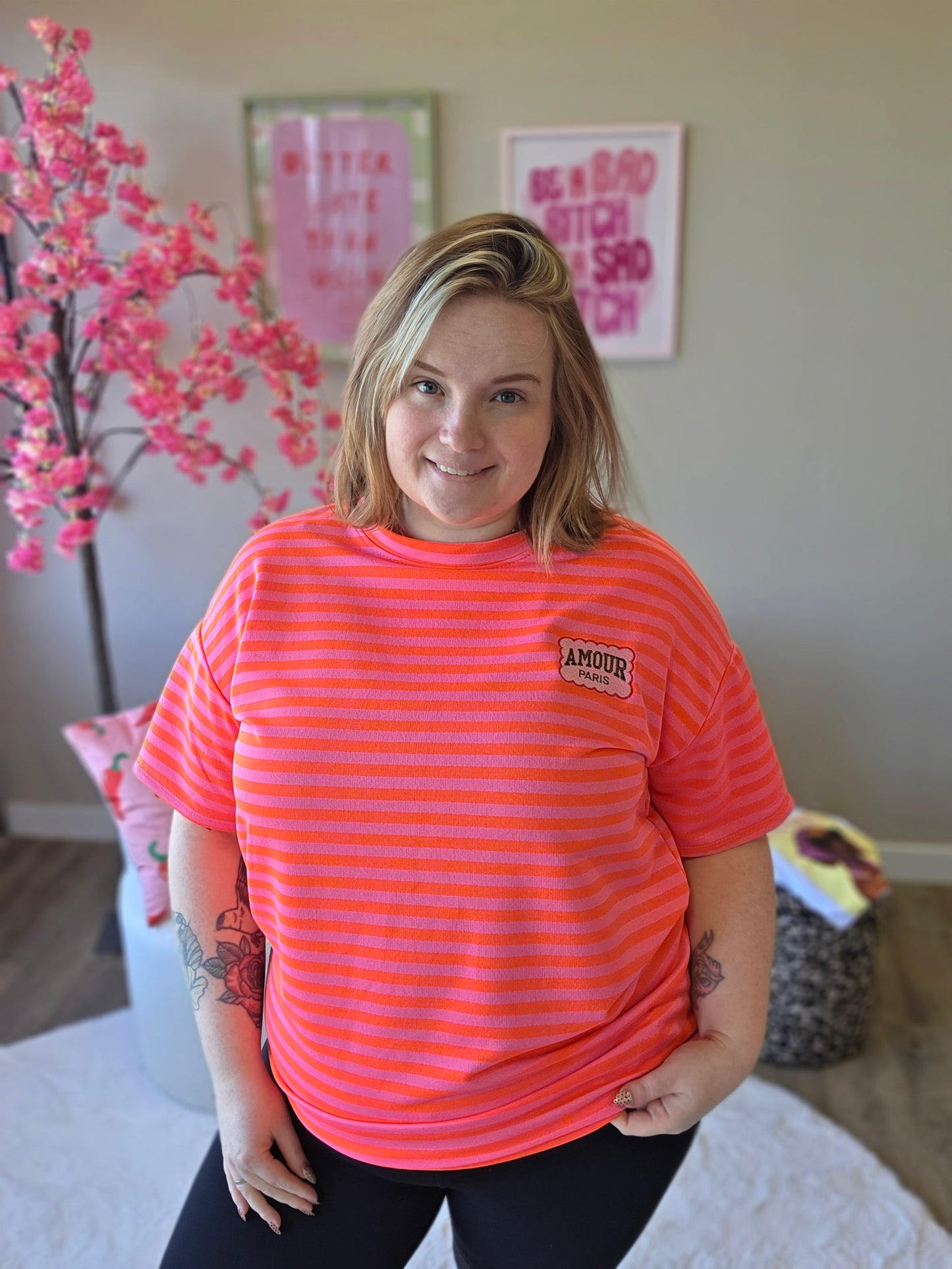 Amour Paris Tee's (In 4 kleuren)