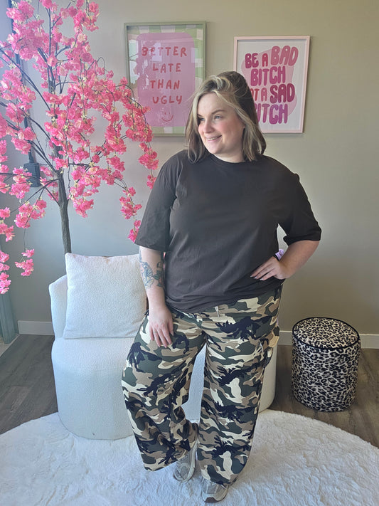 Cargo camo broek