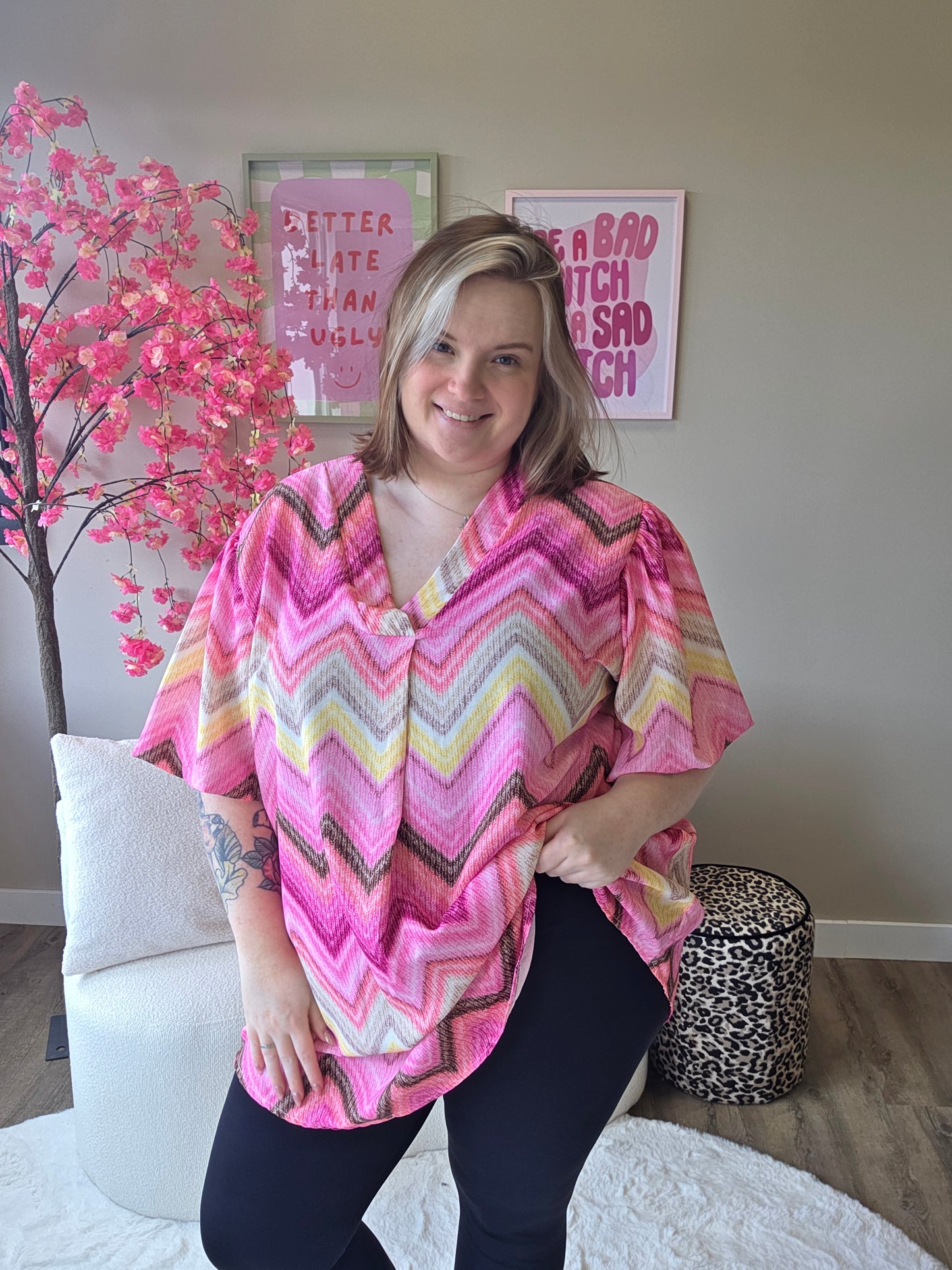 Zigzag Tops (In 3 kleuren)
