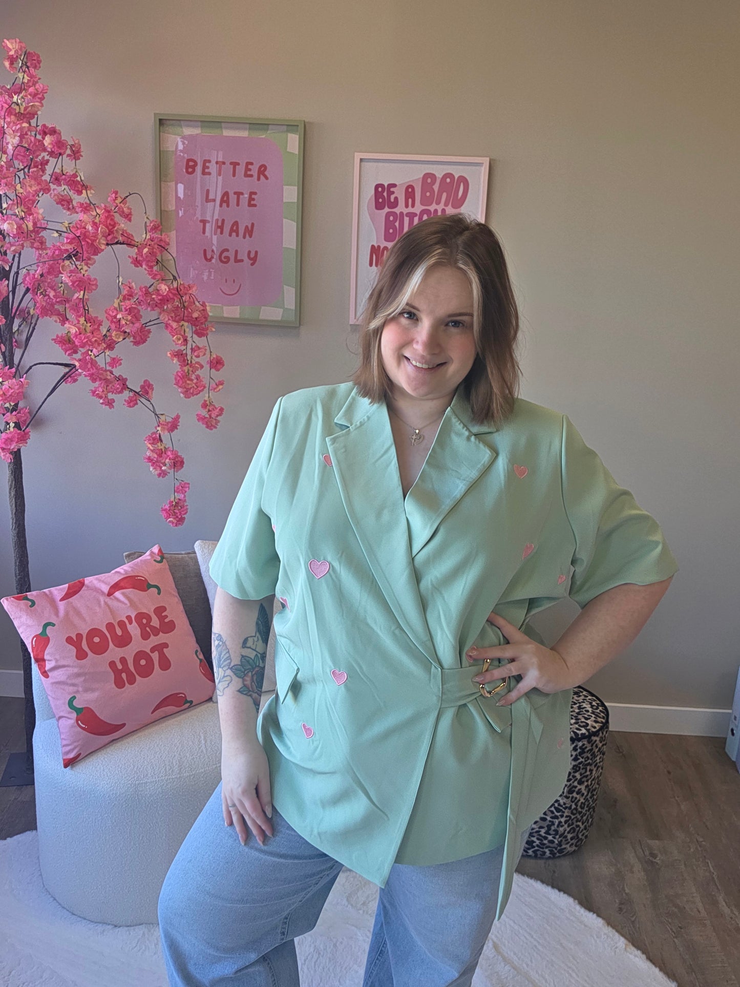 Hartjes Blazer (In 4 kleuren)