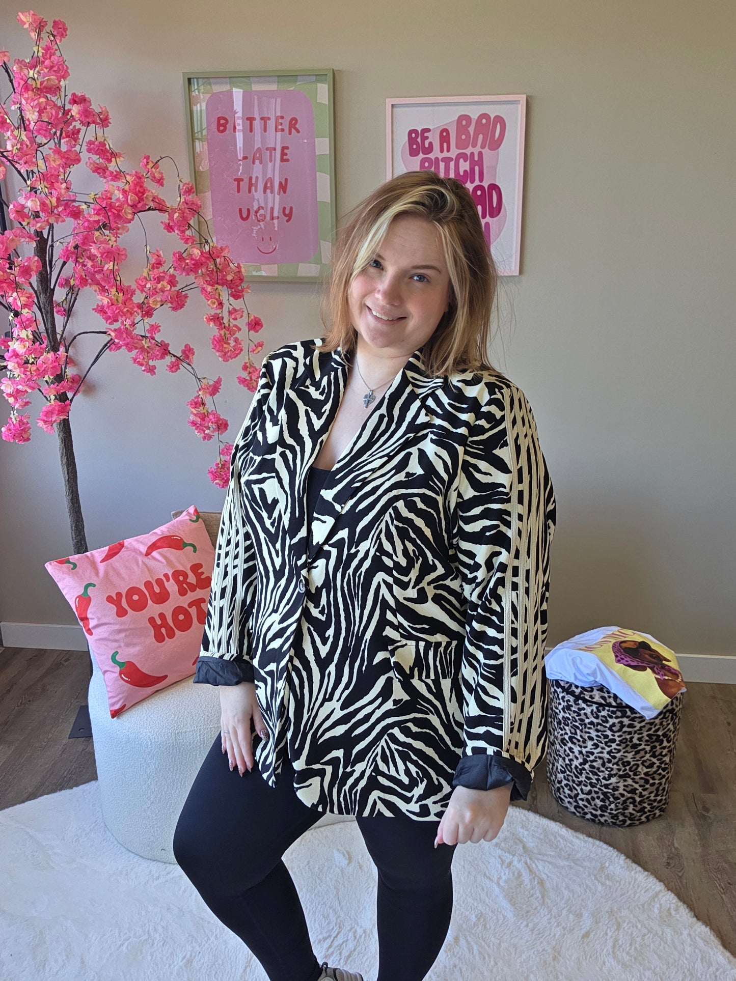 Zebra Stripe Blazer (In 2 kleuren)