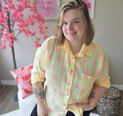 Katoenen Dot Blouse (In 4 kleuren)