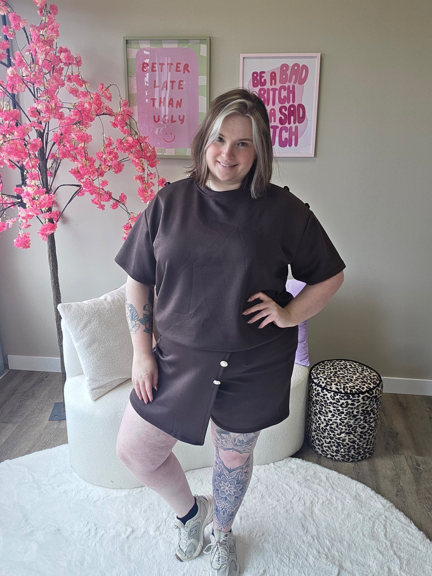 Basic Skort Setjes (In 3 kleuren)