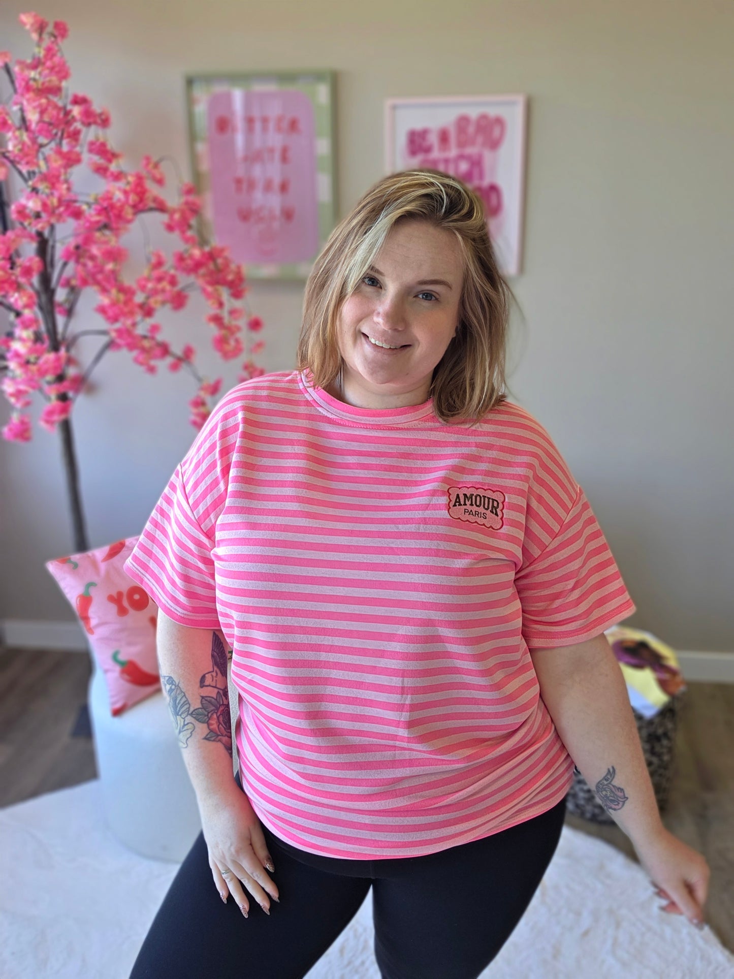 Amour Paris Tee's (In 4 kleuren)