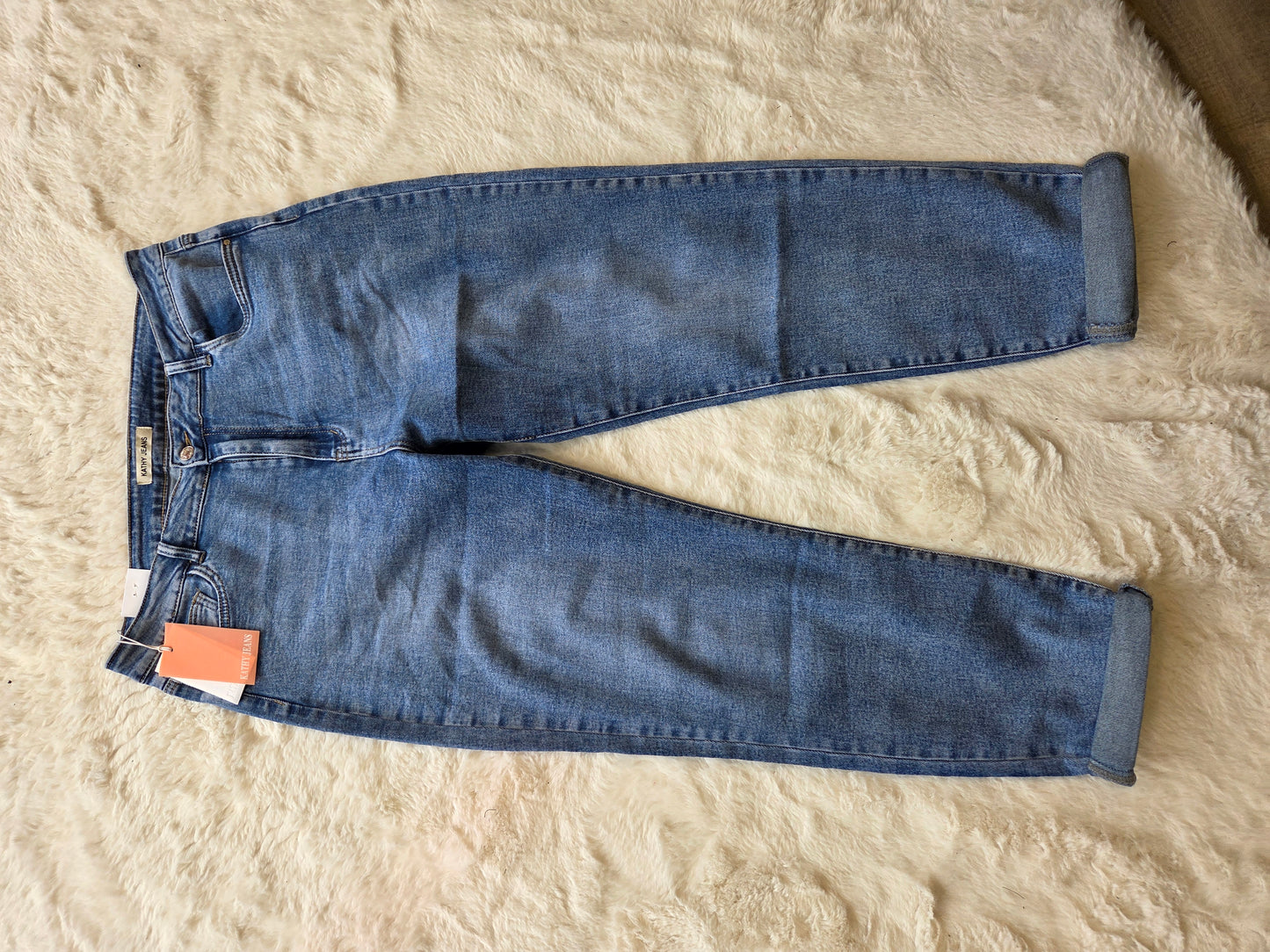 Kathy Jeans Mom Fit Blauw | C120