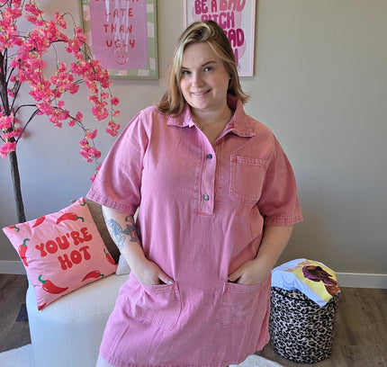 Jeans Jurkje Roze