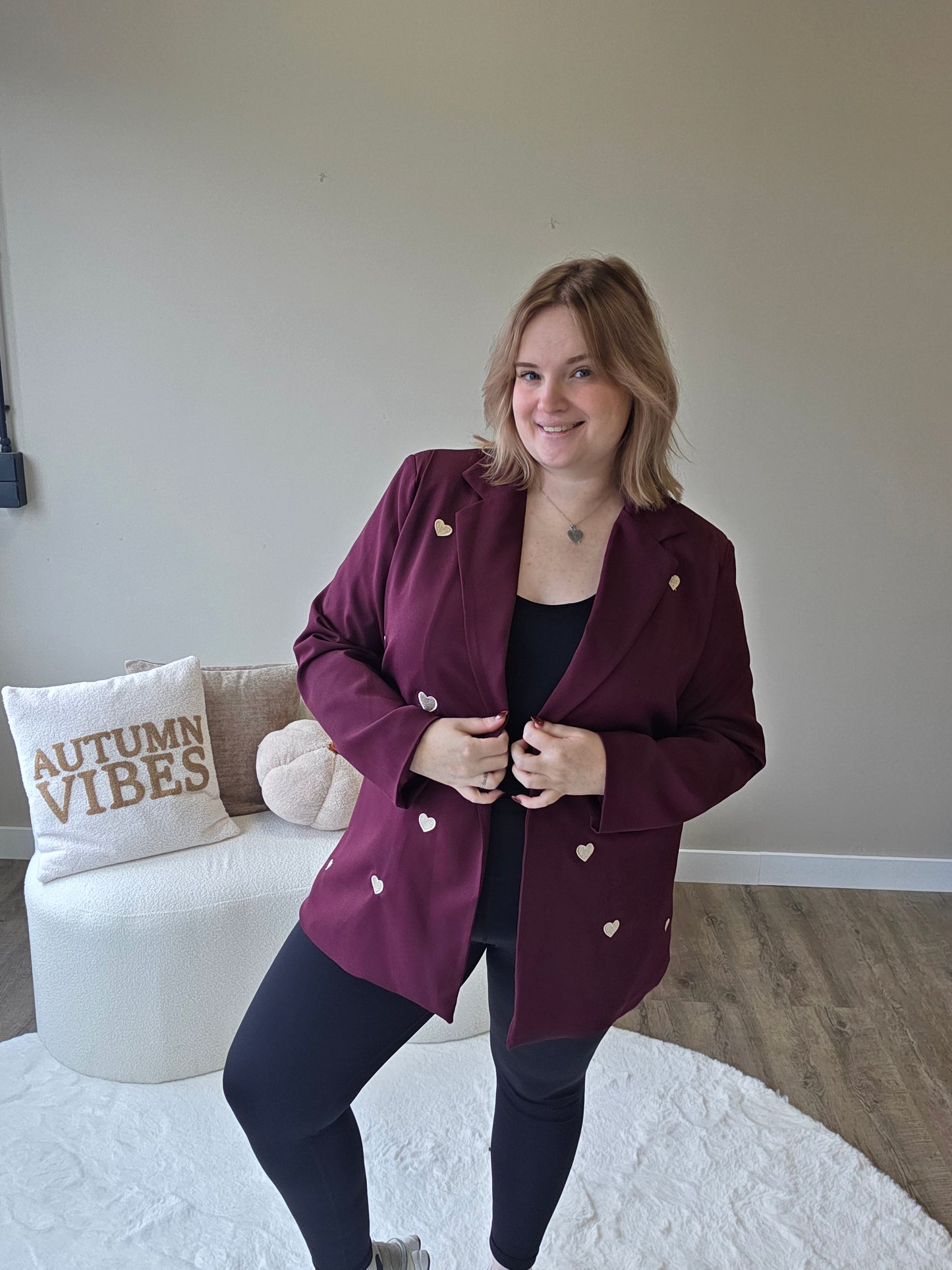 Hartjes Blazer (In 3 kleuren)